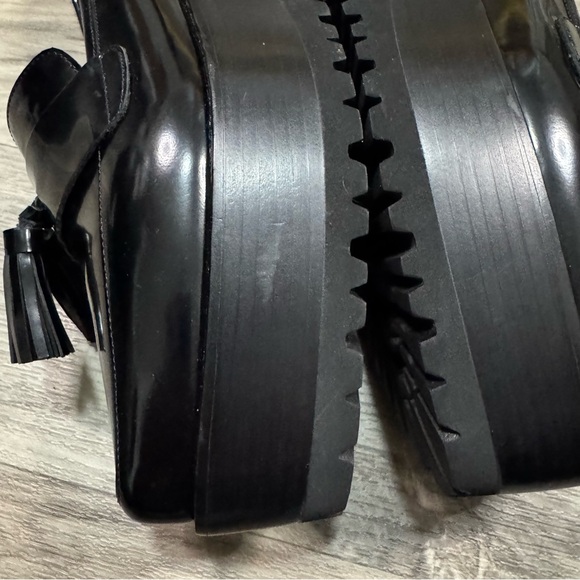 Jeffrey Campbell SUIT-ME Platform Loafer Shoe Black Size 8 - Picture 5 of 10